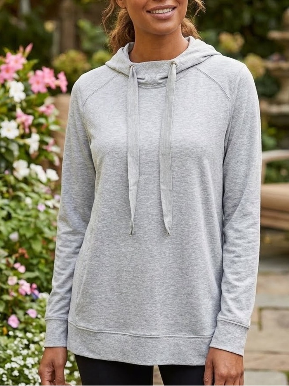 Michael Kors Heather Gray Light Hooded Jacket NWT